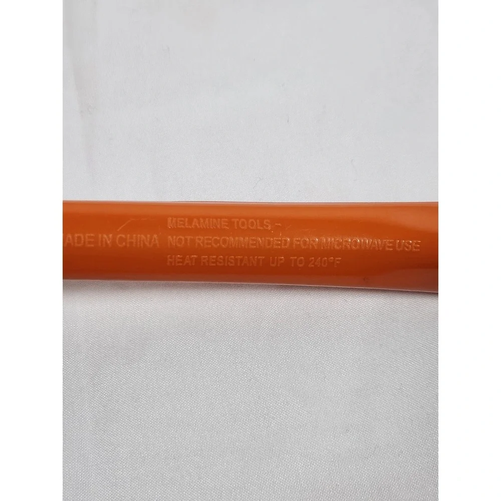 Orange Melamine Slotted Spatula Turner Heat Resistant Kitchen Tool